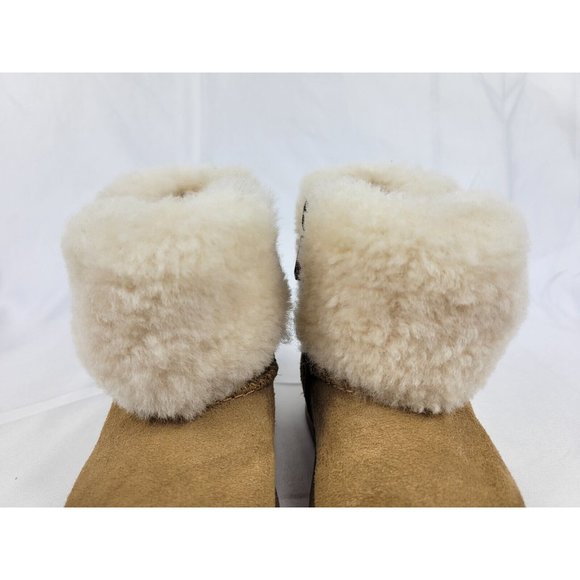 Ugg Ramona Sheepskin Leather Chestnut Brown Boots Infant Size 04/05 1095571I - Picture 7 of 12